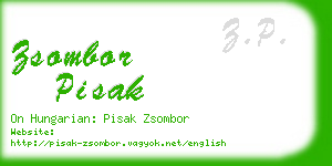 zsombor pisak business card